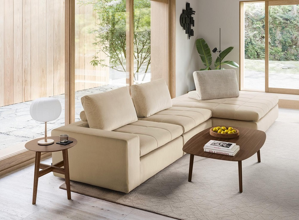 Ghế sofa Lounge Y được thiết kế với nhiều mô-đun phối hợp